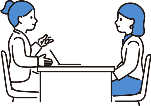 ヒアリング・調査のイラスト